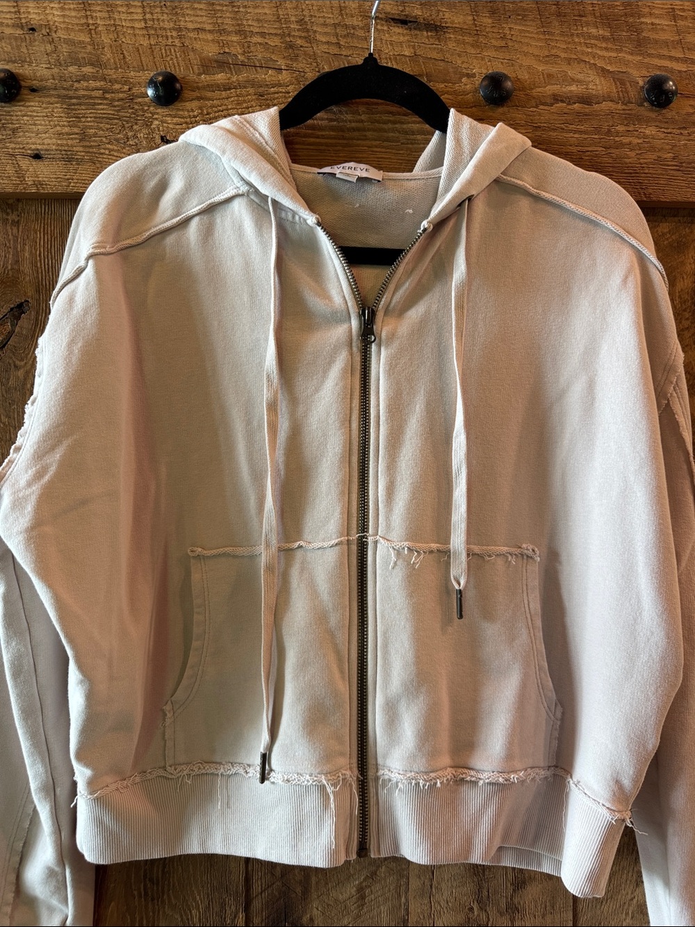 Evereve Light Beige Sweatshirt Top